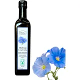 Leinöl 100% Leinsamen Öl Kaltgepresst Vegan Omega 3 Reich Unraffiniert 500ml