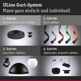 Paulmann 94630 ULine Gurt Basisset 5m max. 60W Schwarz