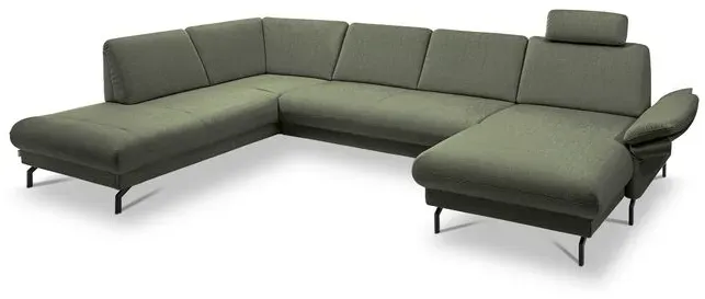 Segmüller Werkstätten Wohnlandschaft Mara02 Stoff Grün