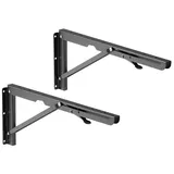 RICOO Wandregalhalter MZ001, Klappbare Wandhalterung für Regal/Kleintisch