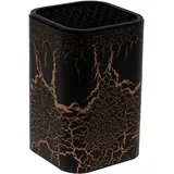 Lashuma Universal Messerblock 9x9x14 cm, Messerhalter Design: Rost, Utensilien Halter Kunststoff
