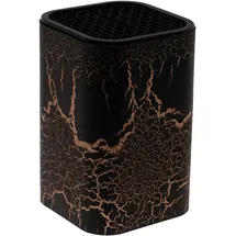 Lashuma Universal Messerblock 9x9x14 cm, Messerhalter Design: Rost, Utensilien Halter Kunststoff