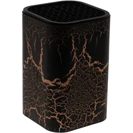 Lashuma Universal Messerblock 9x9x14 cm, Messerhalter Design: Rost, Utensilien Halter Kunststoff
