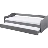 Interlink Inter Link Funktionsbett Leonie 90 x 200 cm Holz Grau