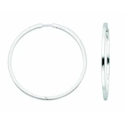 Paar Creolen ADELIA ́S "Damen Silberschmuck", silber, Ohrringe, Damen, Damen, Silber 925 (Sterlingsilber), 925 Sterling Silber Silberschmuck für Damen