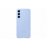 Samsung Silicone Smartphone Cover EF-PS901 für Galaxy S22, Handy-Hülle, Silikon, Schutz Case, stoßfest, dünn und griffig, Hellblau