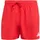 adidas 3-Streifen Badeshorts Rot/Weiß S