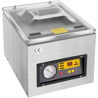 Kammervakuumierer, 3-in-1 Multifunktional Vakuumierer, 120W 5.5L/s Profi Vakuumierer Sealer Vakumierergerät für Lebensmittel, Folienschweißgeräte für Vakuumieren, Versiegeln und Kühlen