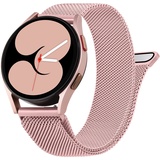 Vancle Armband für Samsung Galaxy Watch 4 Armband 40mm 44mm Damen Herren,Metall Mesh Edelstahl Ersatzarmband 20mm Uhrenarmband für Galaxy Watch 4 Classic 42mm 46mm(Rosa)