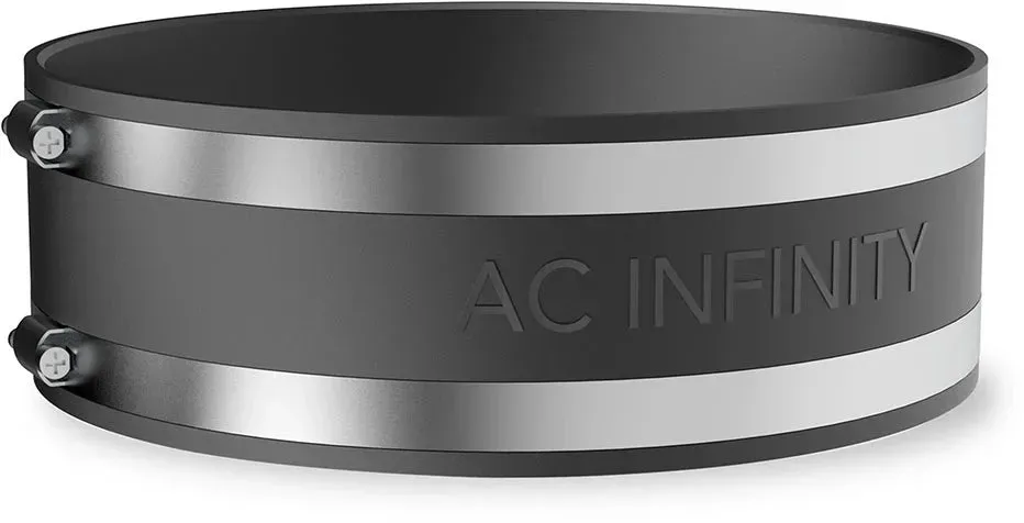 AC Infinity Geräuschreduzierende Klemme, Rohrverbinder mit Edelstahlklemmen, 200 mm
