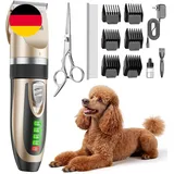 Oneisall Leise Hundeschermaschine, 2000Mah 4H Laufzeit Schermaschine Katze Hunde