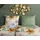 DESCANSO Annabelle Blumen Beige 200 x 200 cm + 2 x 80 x 80 cm