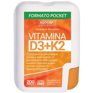 agocap -Integratore alimentare con Vitamina D3-K2 per il Benessere di