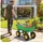 Outsunny Bollerwagen mit Kippfunktion 75 Liter grün