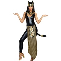 Dreamgirl Damen Kostüm ägyptische Göttin Bastet Katzen-Göttin Katze Göttin Fasching (L)