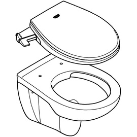 Grohe Bau Keramik Dusch-WC Aufsatz 2-in-1 Set wandhängend alpinweiß 39651SH0