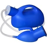 Urinflaschen für Männer, Urinal für Damen und Herren, pinkeln frauen mit 51"(1,3M) Rohr Geeignet für Krankenhaus, Outdoor, Auto, Camping -2000ml blau