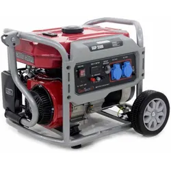 GeoTech Pro GGP 3500 - Benzin-Stromerzeuger mit Rädern und AVR-Regelung 3 kW - Dauerleistung 2.8 kW - 230V