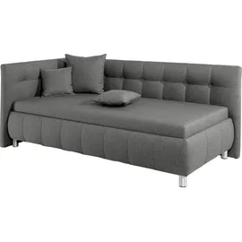 MAINTAL Polsterliege MAINTAL "Malea", grau, B:97cm L:218cm, Komplettbetten, mit Bettkasten, in 3 Breiten, Federkern- oder Bonnellmatratze wählbar