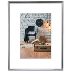 Bilderrahmen Sevilla, Kunststoff, 70x100cm, silber matt