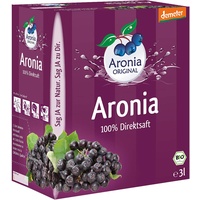 Aronia ORIGINAL Demeter Aronia Muttersaft aus deutschem Anbau | 3 Liter Bio Direktsaft aus 100% Aroniabeeren | Vegan, ohne Konservierungsstoffe, ohne Zuckerzusatz (lt. Gesetz)