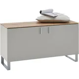 Dieter Knoll Garderobenbank, Eiche, Sand, Metall, Eiche, furniert, 93x49x36 cm, erweiterbar, Garderobe, Garderobenbänke, Garderobenbänke