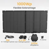 1000W Balkonkraftwerk Flexibel Solarpanel mit 800W Wechselrichter Solaranlage