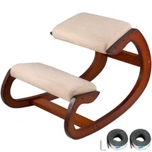 Vevor Kniestuhl Ergonomisch Schaukelstuhl Kniehocker Gesundheitsstuhl 80kg, Verstellbarer Kniehocker Kissen Stressabbau Ergonomischer Sessel Knie Hocker