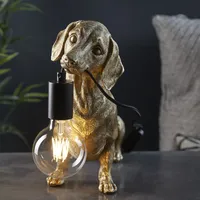 Endon 101187 | Tischleuchte Dachshund 1xE27/10W/230V golden | 10W