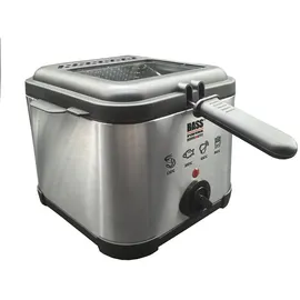 BASS Polska Fritteuse 3L 2000W Edelstahl schwarz/silber