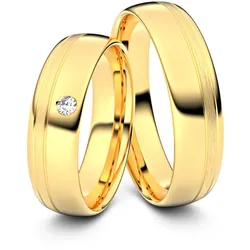 Trauringe Cottbus 585er Gelbgold - 7393