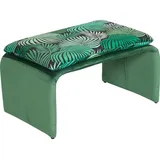 Hti-Living Polsterhocker Vance Leaf 61 x 35 x 40 cm Grün