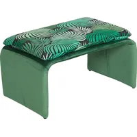 Hti-Living Polsterhocker Vance Leaf 61 x 35 x 40 cm Grün