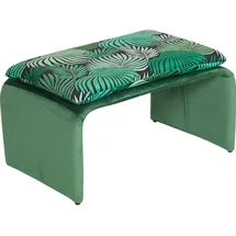Hti-Living Polsterhocker Vance Leaf 61 x 35 x 40 cm Grün