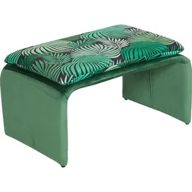 Hti-Living Polsterhocker Vance Leaf 61 x 35 x 40 cm Grün