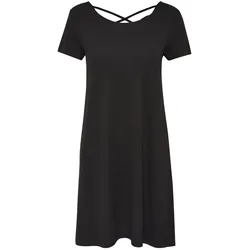 Only Damen Kleid onlBERA BACK LACE UP Schwarz S