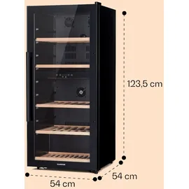 Klarstein Barossa 91 Duo Weinkühlschrank 91 Flaschen 204 Liter 2 Zonen