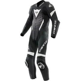 Dainese Laguna Seca 6 1-Teiler Motorrad Lederkombi, schwarz/weiß, 54
