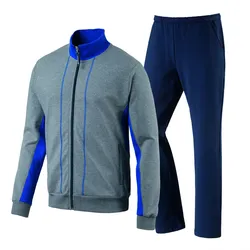 SCHNEIDER SPORTSWEAR ETIENNEM-Anzug Herren Trainingsanzug grau/blau - 58