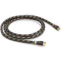 Viablue EP-7 Silver CAT6A * Netzwerk-/Patch-/Ethernet-/LAN-Kabel * 600 MHz * 5-Fach Schirmung * 24 Karat echtvergoldete T6s RJ-45 * 1 Stück * 300 cm * 3.0 m