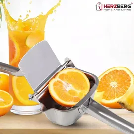 HERZBERG HG8107 Zitruspresse silber