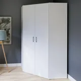 Forte weiß, 116,8 cm breit, 210,5 cm hoch, 116,8 cm tief