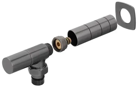 Anima Ventil für Heizkörper Paul PVD Gun Metal Metall VENTILYPAULBLL