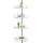 DEUBA Deuba® Teleskop Duschablage ohne Bohren 4 Ablagen 92-306 cm höhenverstellbar Edelstahl silber Duschregal Teleskopregal Bad Regal Eckregal Duschkorb