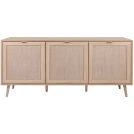 Finori Sideboard Sonoma Eiche, Kunststoff, Eiche, 3 Fächer, 150x71x40 cm
