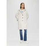 S.Oliver - Carcoat mit Rückenschlitz und Riegeldetail am Ärmel, Offwhite, 42