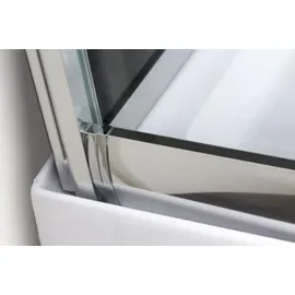 sanotechnik handelsgesellschaft m.b.h. Trend 1 Komplettdusche mit Schiebetür 90 x 215 cm schwarz Sicherheitsglas