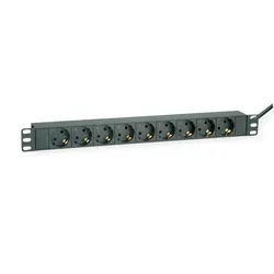 ROLINE 19-Steckdosenleiste 9fach, schwarz, 2 m"