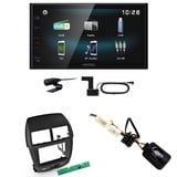 Kenwood DMX-125DAB USB Bluetooth MP3 DAB+ Einbauset für Mitsubishi ASX bis 2014