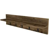 [en.casa] Wandgarderobe Hammarö 80x11x18cm Eichenoptik, antik